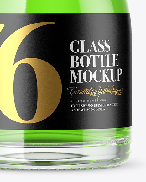 Clear Glass Bottle Mockup PSD #5