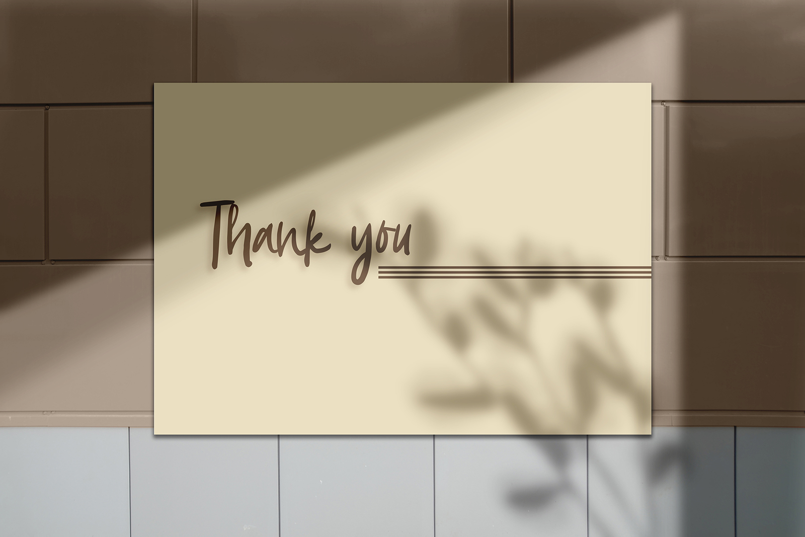 Realistic Shadow Mockups in Scene Generators on Yellow