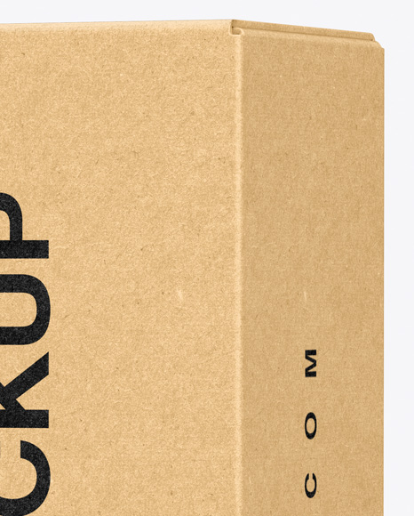 Kraft Box Mockup PSD #2