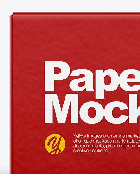 Paper Box Mockup PSD #2