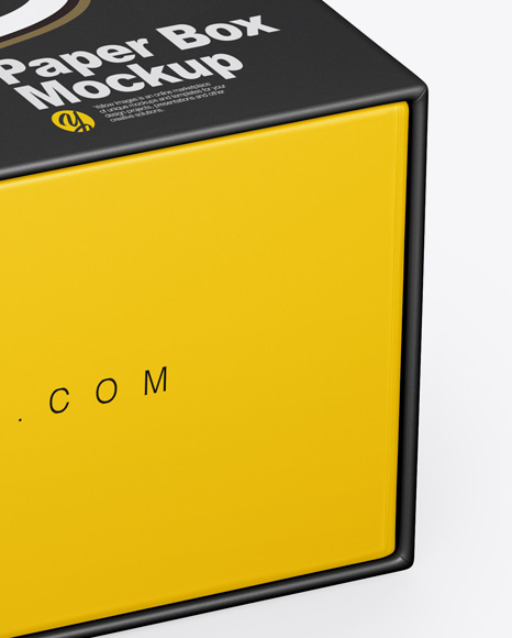 Download Matte Box Mockup In Box Mockups On Yellow Images Object Mockups PSD Mockup Templates