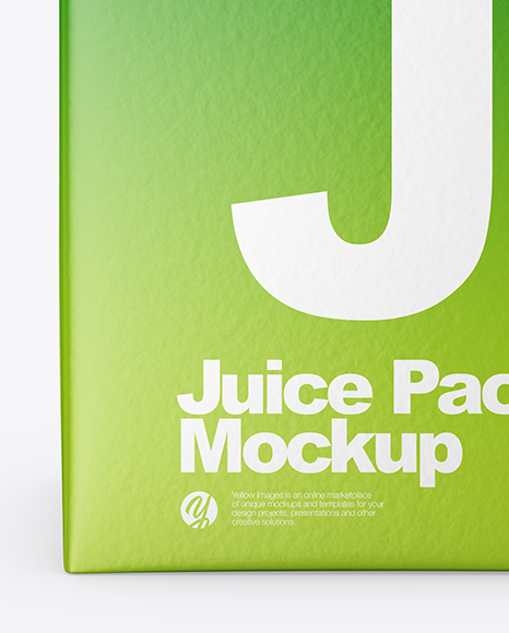 200ml Matte Juice Carton Package Mockup PSD #2