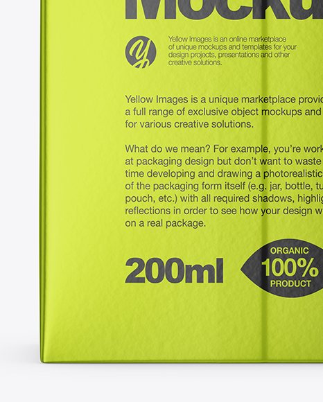 Download 200ml Metallic Juice Carton Package Mockup In Packaging Mockups On Yellow Images Object Mockups