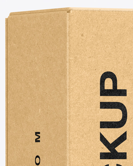 Kraft Box Mockup PSD #2
