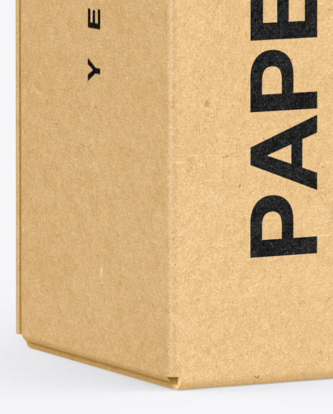 Kraft Box Mockup PSD #1