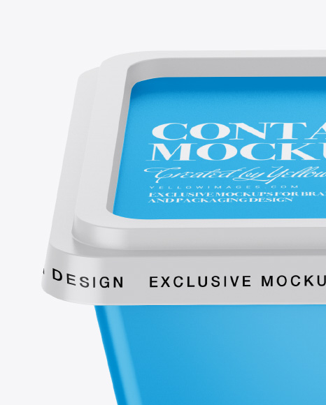 Matte Container Mockup PSD #2