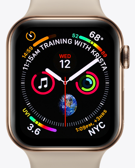 Apple Watch Series 4 Mockup - Free Download Images High Quality PNG, JPG