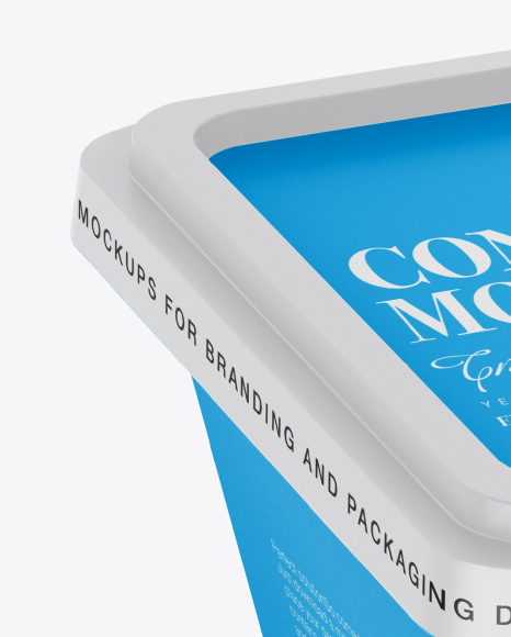 Matte Container Mockup PSD #2