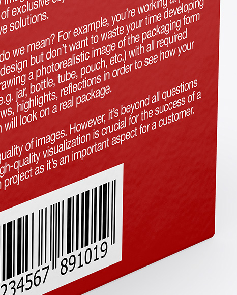 Paper Box Mockup PSD #1