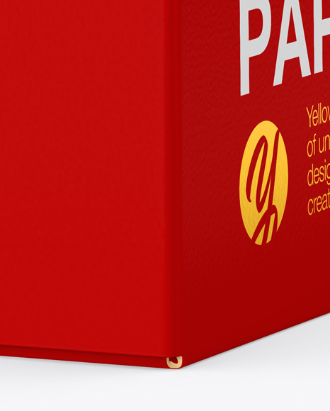 Paper Box Mockup PSD #4