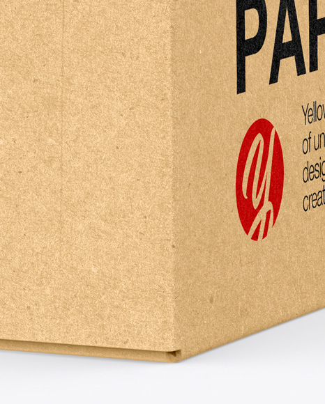 Kraft Box Mockup PSD #1