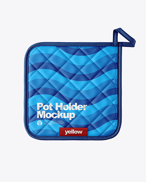 Download Pot Holder Mockup in Apparel Mockups on Yellow Images Object Mockups