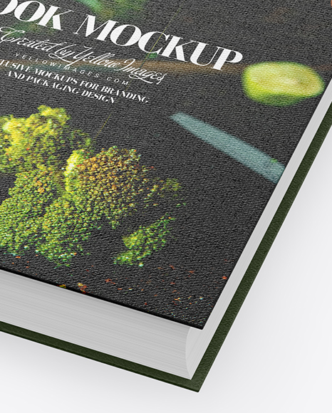 Book w  Fabric Cover Mockup PSD #6