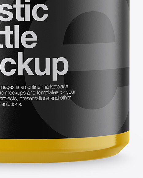 Glossy Plastic Bottle Mockup PSD #1