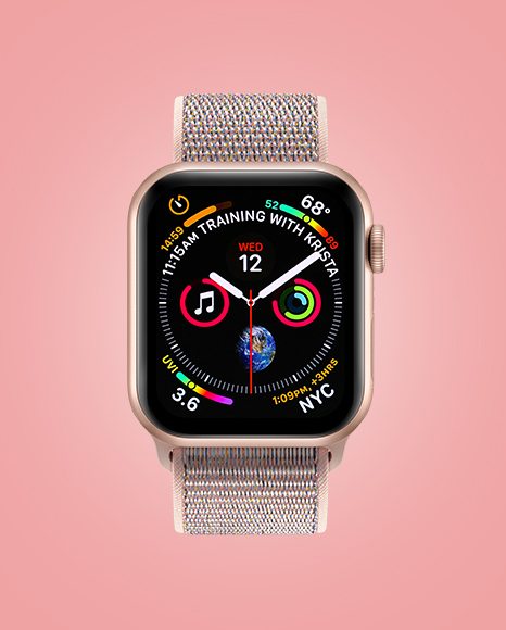 Apple Watch Series 4 Mockup PSD #2