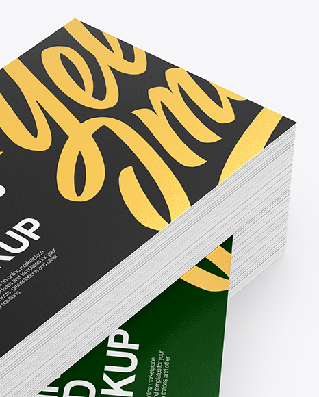 Stack of Business Cards Mockup PSD #1