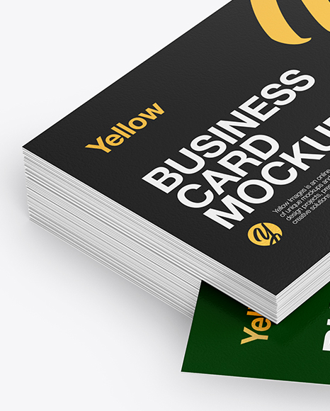 Stack of Business Cards Mockup PSD #2