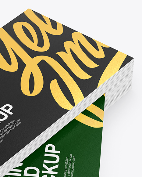 Stack of Business Cards Mockup PSD #1