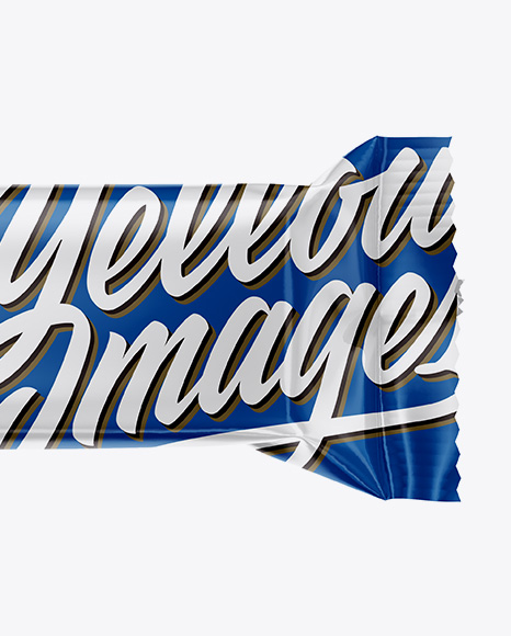 Glossy Snack Bar Mockup PSD #1