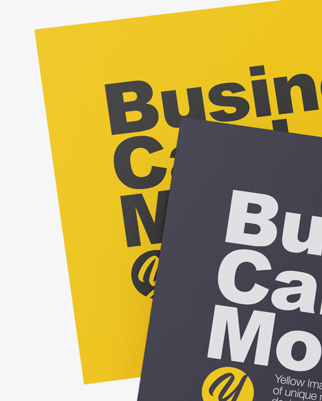 Two Business Cards Mockup PSD #2