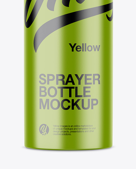 Matte Spray Bottle Mockup PSD #1