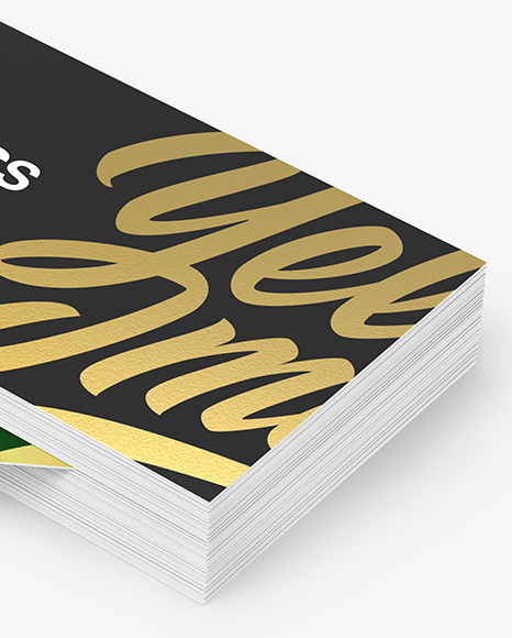 Stack of Business Cards Mockup PSD #1