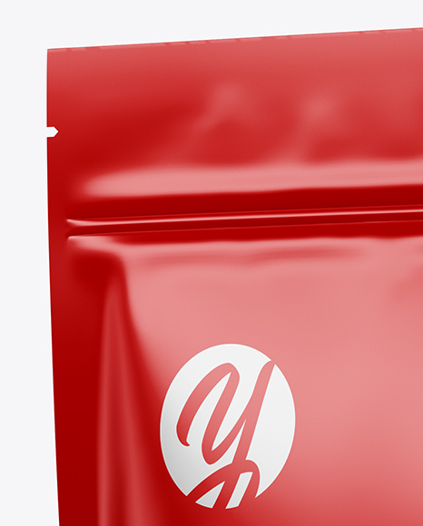 Glossy Stand Up Pouch Mockup PSD #2