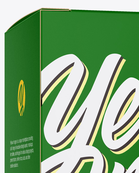 Matte Paper Box Mockup PSD #2