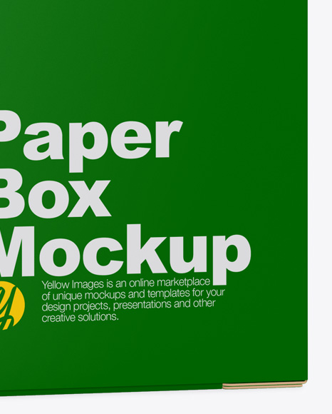Matte Paper Box Mockup PSD #1