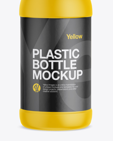 Matte Plastic Bottle Mockup PSD #1