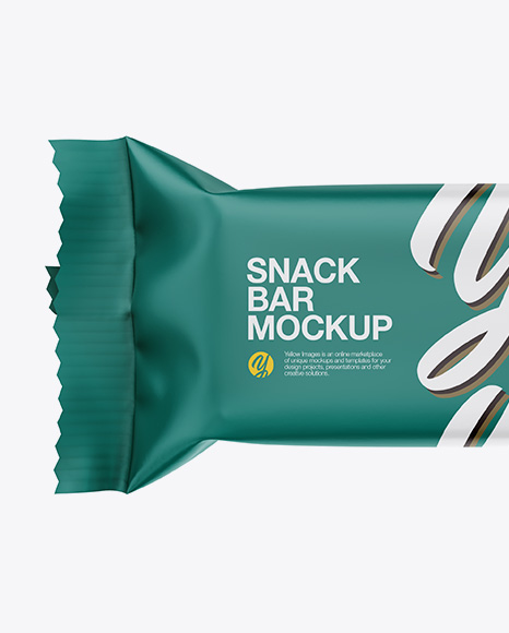Matte Snack Bar Mockup PSD #2