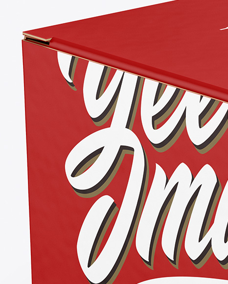 Paper Box Mockup PSD #3