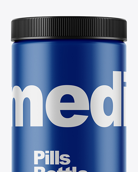 Matte Pills Bottle Mockup PSD #2