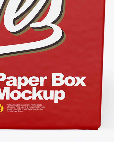 Paper Box Mockup PSD #1