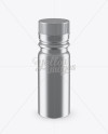 Metal Sport Nutrition Bottle Mockup - Front View (High-Angle Shot