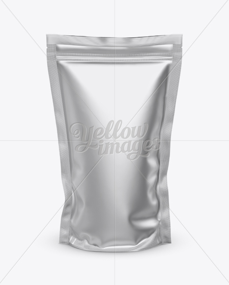 Download Matte Stand Up Pouch Mockup Front View In Pouch Mockups On Yellow Images Object Mockups PSD Mockup Templates