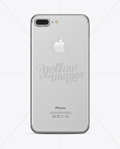 Download Apple Iphone 7 Plus Silver Mockup Front Back Views In Device Mockups On Yellow Images Object Mockups PSD Mockup Templates