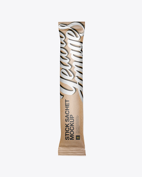 Download Kraft Stick Sachet Mockup - Front View in Sachet Mockups ...