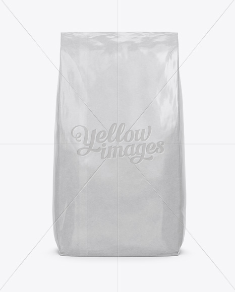 Download Glossy Paper Bag Mockup Back View In Bag Sack Mockups On Yellow Images Object Mockups