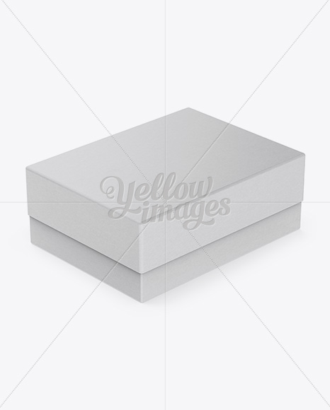 Paper Jewelry Box Mockup Halfside View High Angle Shot In Box Mockups On Yellow Images Object Mockups