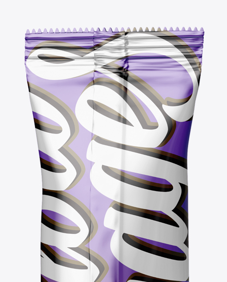 Glossy Stick Sachet Mockup   Back View PSD #2