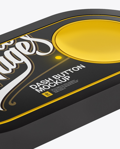 Dash Button Mockup   Halfside View (High Angle Shot) PSD #2
