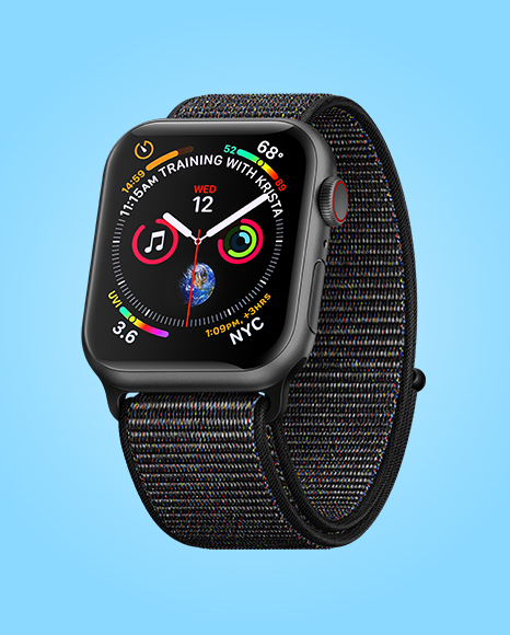 Apple Watch Series 4 Mockup - Free Download Images High Quality PNG, JPG