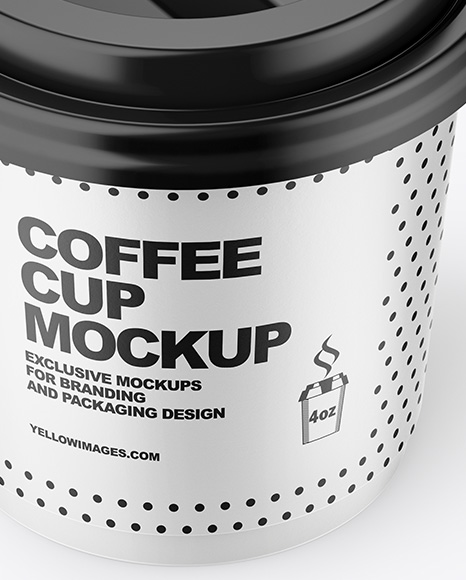 Matte Coffee Cup Mockup PSD #1