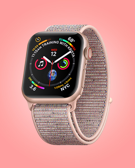 Apple watch series 4 gold pink sand sport loop sale