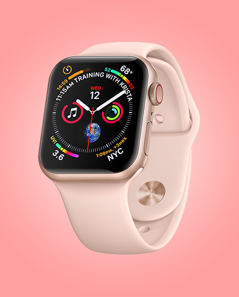 Apple Watch Series 4 Mockup PSD #2
