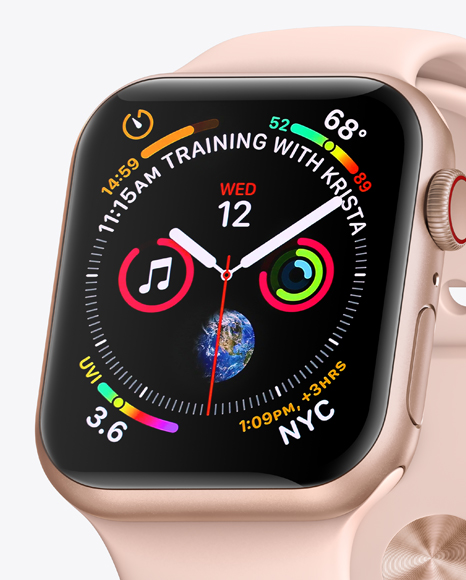 Apple Watch Series 4 Mockup PSD #1