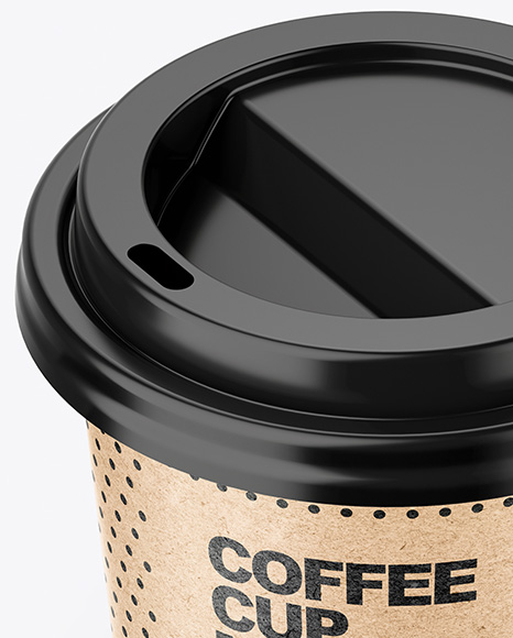 Kraft Paper Coffee Cup Mockup PSD #2