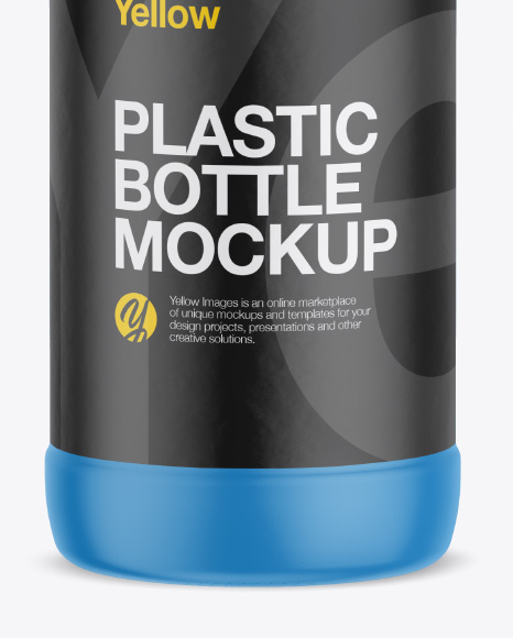 Matte Plastic Bottle Mockup PSD #1