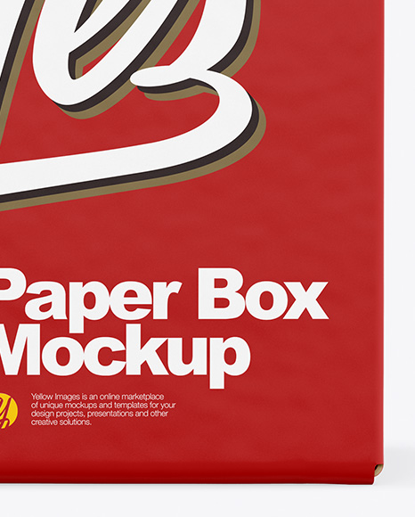 Paper Box Mockup PSD #1